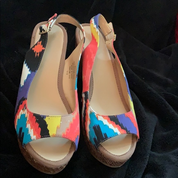 New Colorful Wedge Heel SZ 10 - Picture 5 of 6